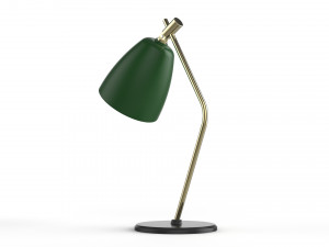 table lamp green and gold 3D Model