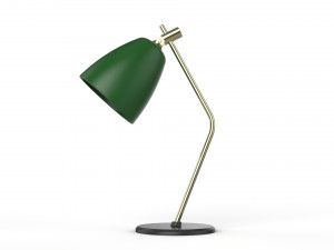 table lamp green and gold 3D Model