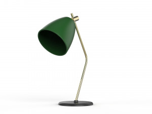 table lamp green and gold 3D Model