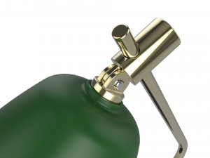 table lamp green and gold 3D Model