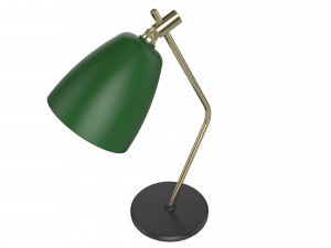 table lamp green and gold 3D Model