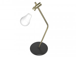 table lamp green and gold 3D Model