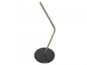 table lamp green and gold 3D Model