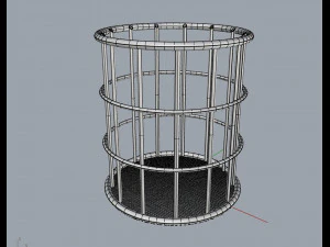 grid collection - pencil holder 3D Model