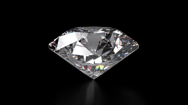 diamond round 11mm ideal cut Modelo 3D .c4d .max .obj .3ds .fbx .stl .blend 
