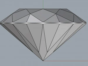 diamond round 11mm ideal cut 3D Model