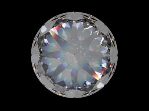 diamond round ideal cut different sizes Model 3D