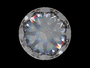 diamond round ideal cut different sizes 3D Model