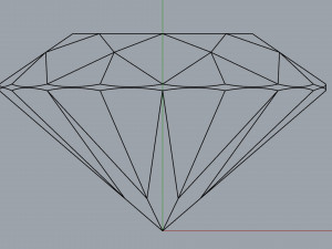 diamond round ideal cut different sizes Model 3D