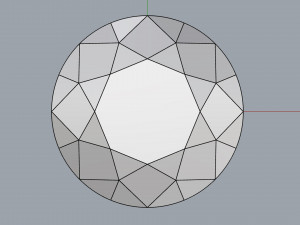 diamond round ideal cut different sizes Model 3D