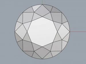diamond round ideal cut different sizes 3D Model
