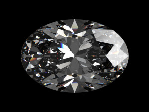 diamond oval 3D Model