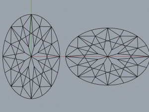 diamond oval 3D Model