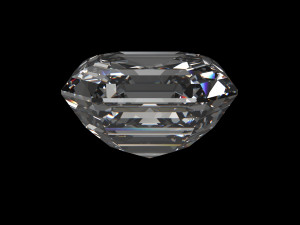 diamond asscher different sizes Modello 3D