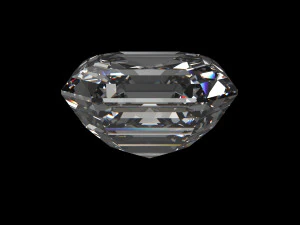 diamond asscher different sizes 3D Model