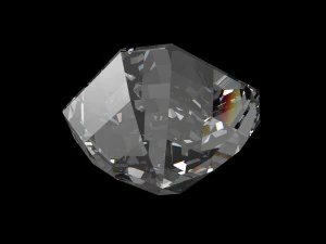 diamond asscher different sizes 3D Model