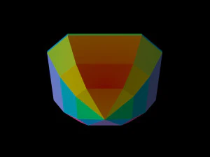 diamond asscher different sizes 3D Model