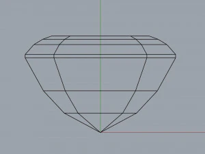 diamond asscher different sizes 3D Model