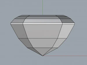 diamond asscher different sizes 3D Model