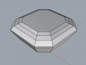 diamond asscher different sizes 3D Model