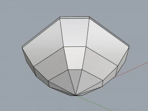 diamond asscher different sizes 3D Model