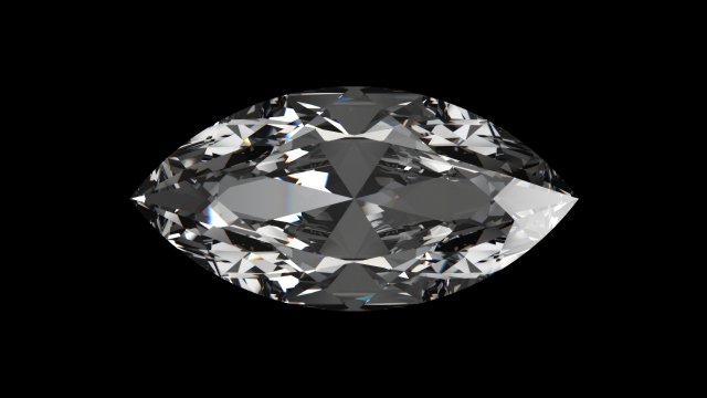 diamond marquise Model 3D .c4d .max .obj .3ds .fbx .stl .blend