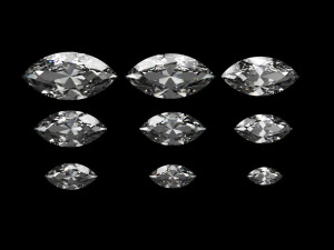 diamond marquise different sizes 3D Model