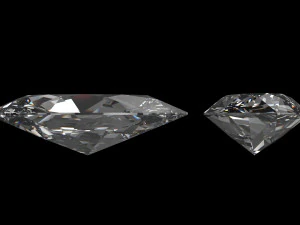 diamond marquise different sizes 3D Model