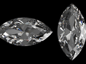 diamond marquise different sizes 3D Модель
