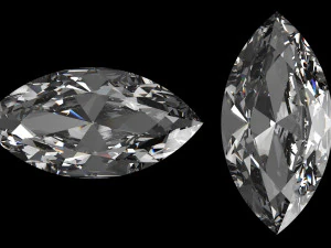 diamond marquise different sizes 3D Model
