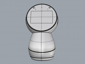 jibo robot dark gray Modèle 3D