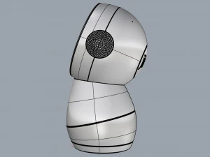 robot jibo grigio scuro Modello 3D
