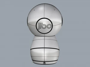 robot jibo grigio scuro Modello 3D