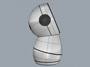 robot jibo grigio scuro Modello 3D