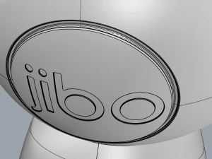 robot jibo grigio scuro Modello 3D