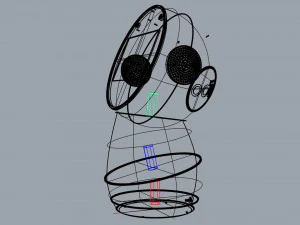 robot jibo grigio scuro Modello 3D