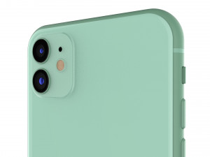 apple iphone 11 green 3D Модель