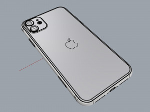 apple iphone 11 green 3D Модель