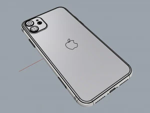 apple iphone 11 green 3D Model