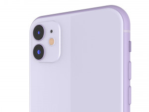 apple iphone 11 purple 3D 模型