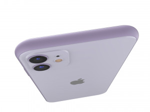 apple iphone 11 purple 3D 模型