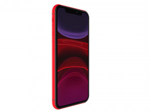 apple iphone 11 red 3D 모델