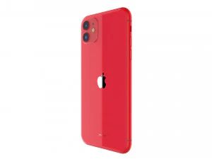 apple iphone 11 red 3D Model