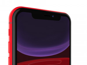 apple iphone 11 red 3D 모델