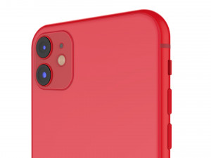 apple iphone 11 red 3D 모델