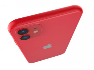 apple iphone 11 red 3D Model