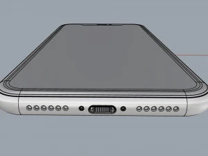 apple iphone 11 red 3D Model