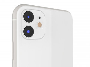 apple iphone 11 white 3D Modell