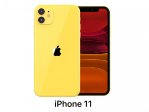 apple iphone 11 yellow Modelo 3D