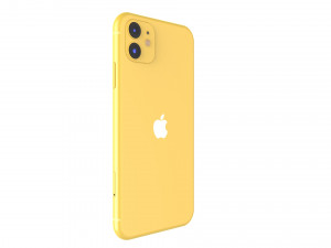 apple iphone 11 yellow Modelo 3D